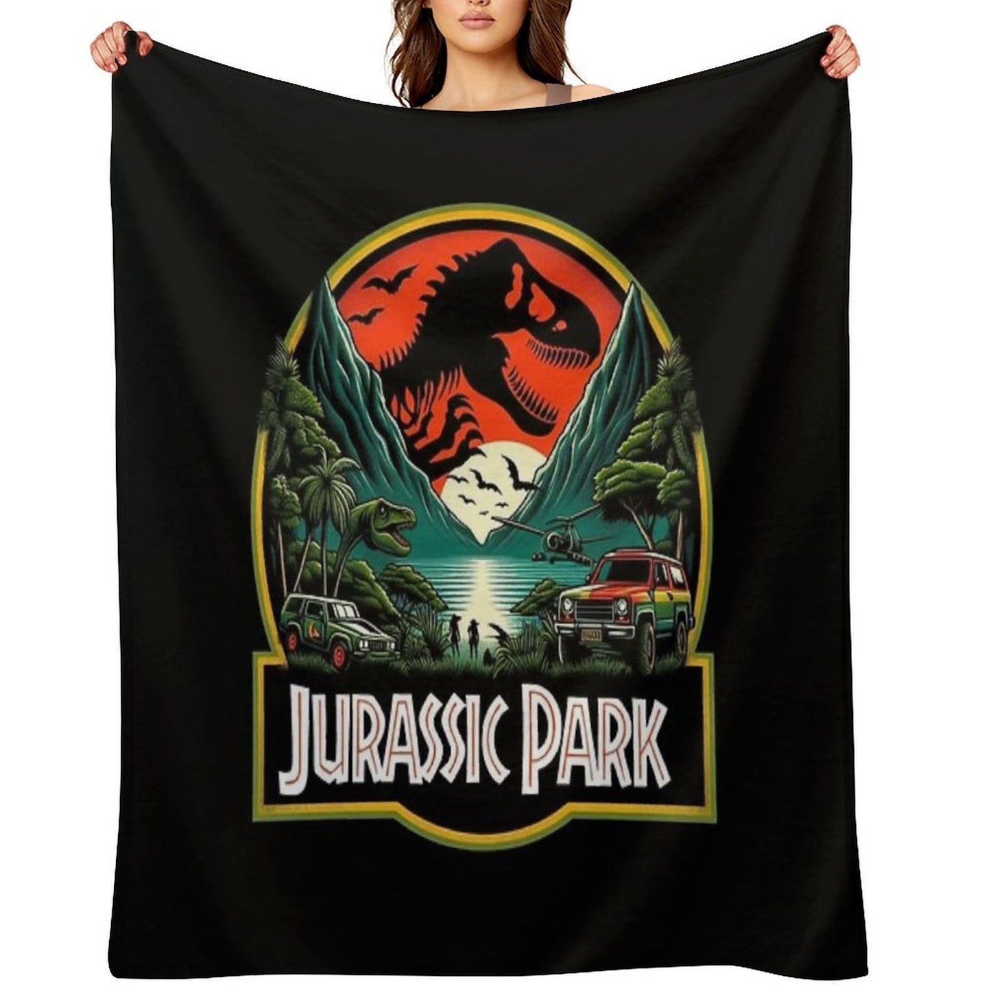 Jurassic Park Throw Blanket