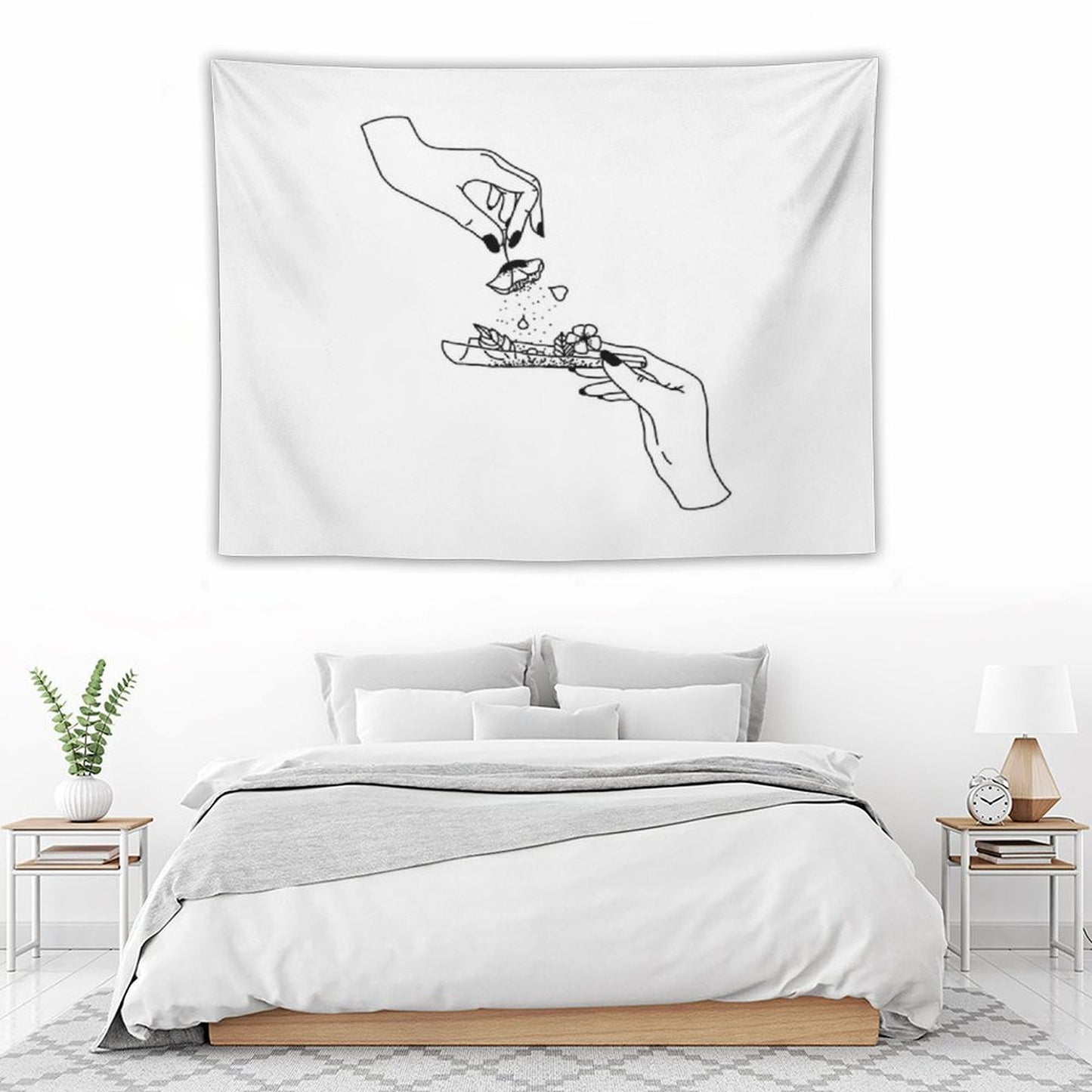 Weed Flower Tapestry