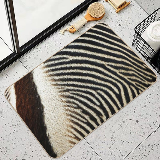 Zebra Caboose Bath Mat