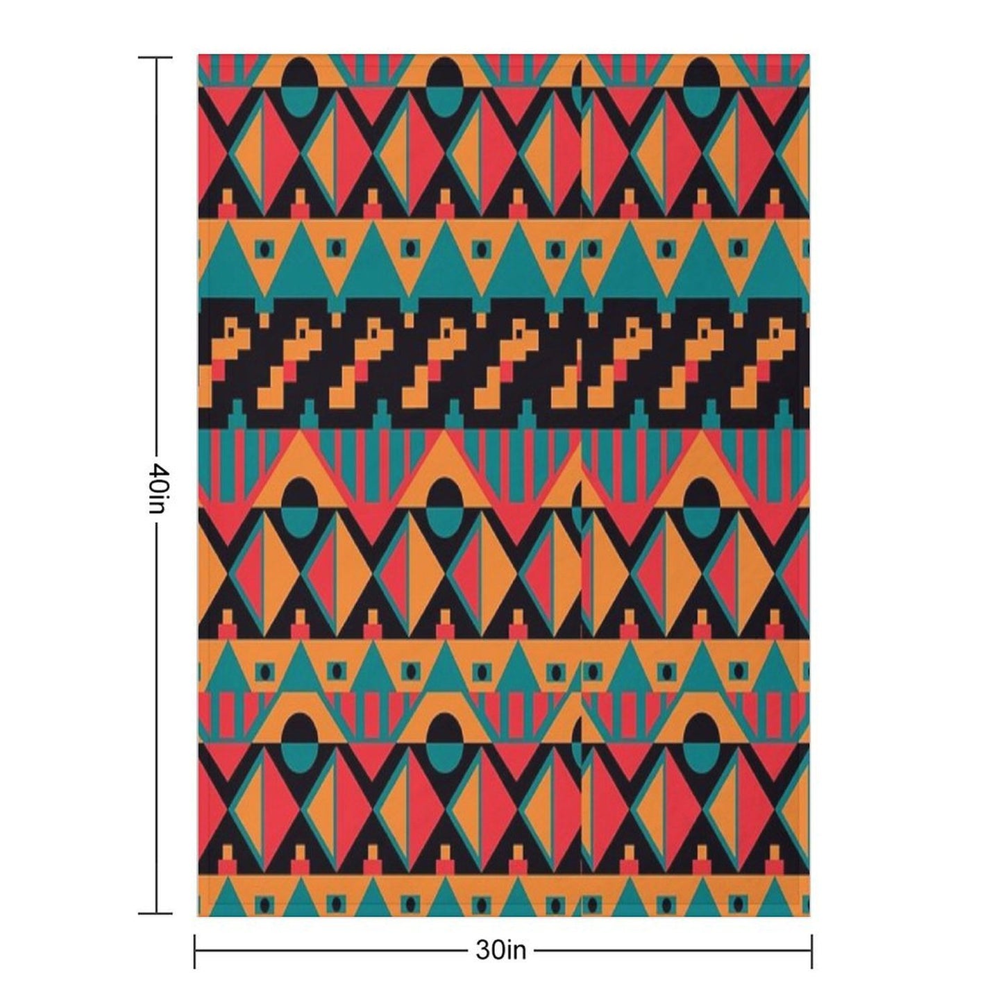 African Tribal Seamless Throw Blanket
