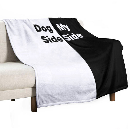 Dog Side My Side Throw Blanket