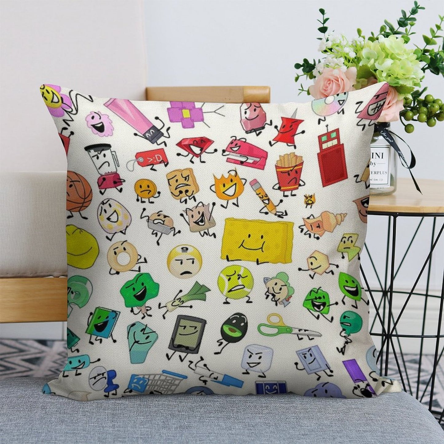 BFB And TPOT Full Cast Print Linen Throw Pillow Cover
