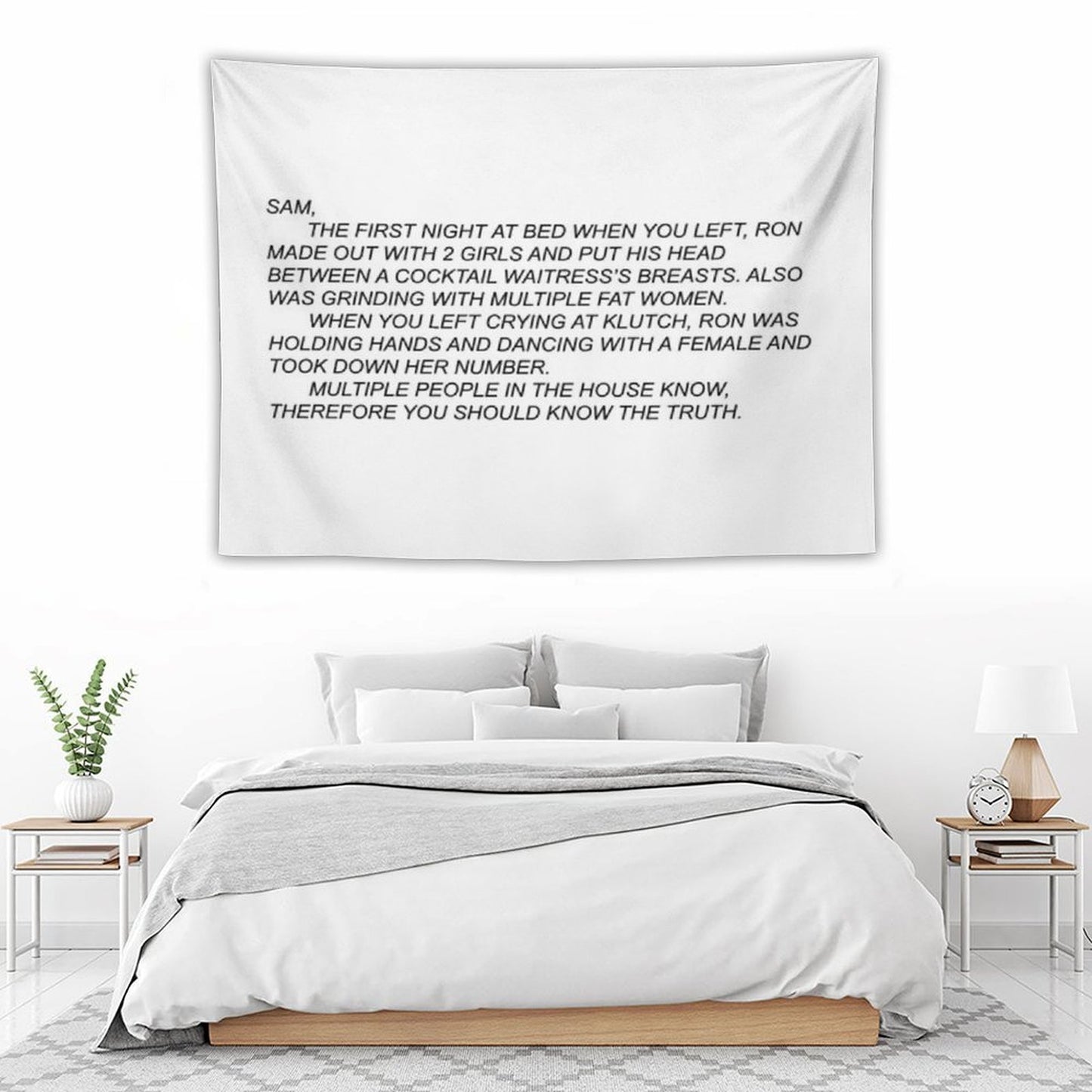 The Note Wall Tapestry Jersey Shore Tapestry