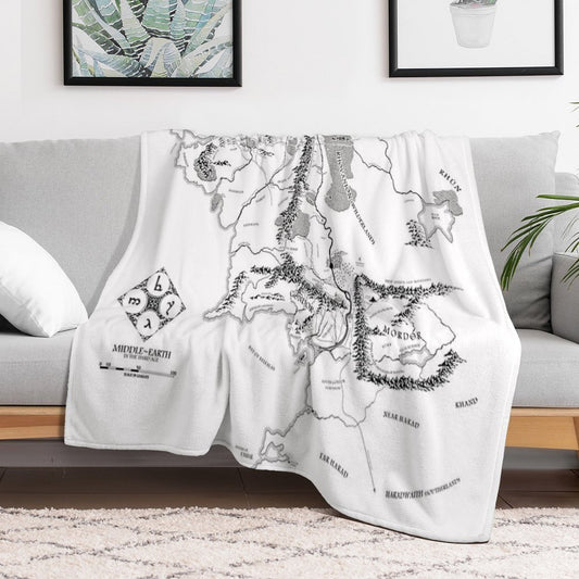 Fantasy Map Throw Blanket