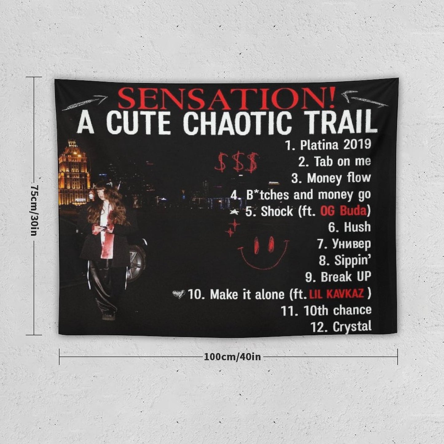 SENSATION! A Cute Chaotic Trail Tapestry