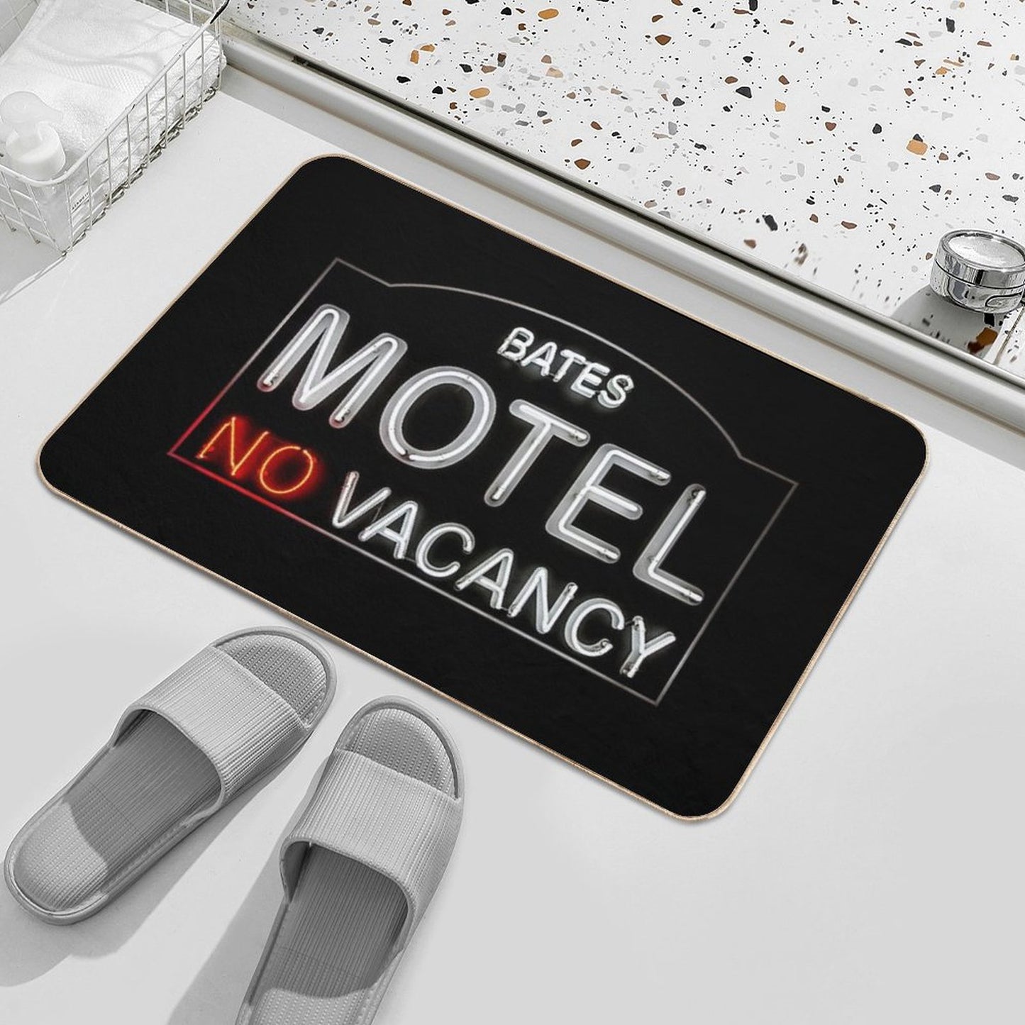Bates Motel Sign Bath Mat