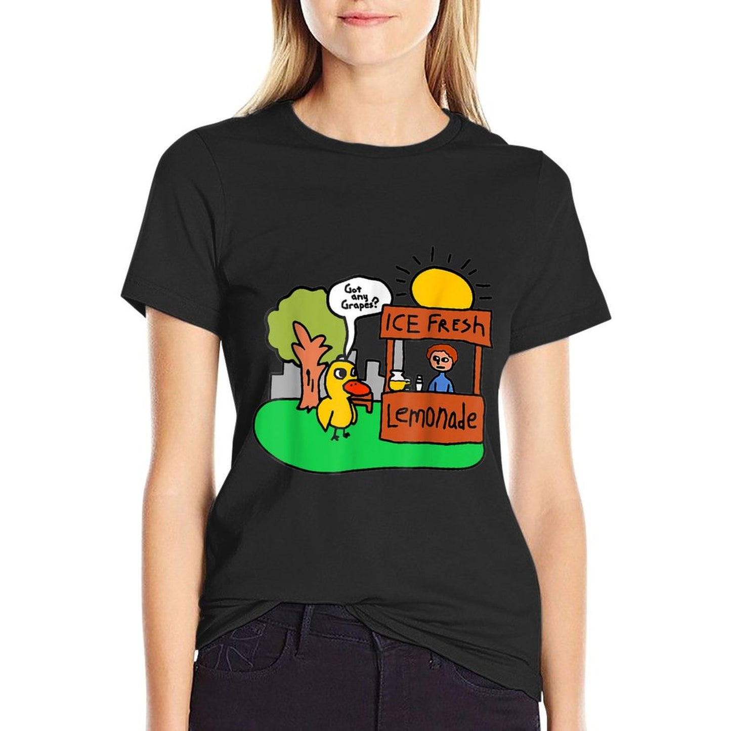 Ice Fresh Lemonade Got Any Grapes Duck Funny Gift T-Shirt