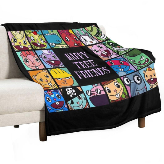 Happy Tree Friends Throw Blanket