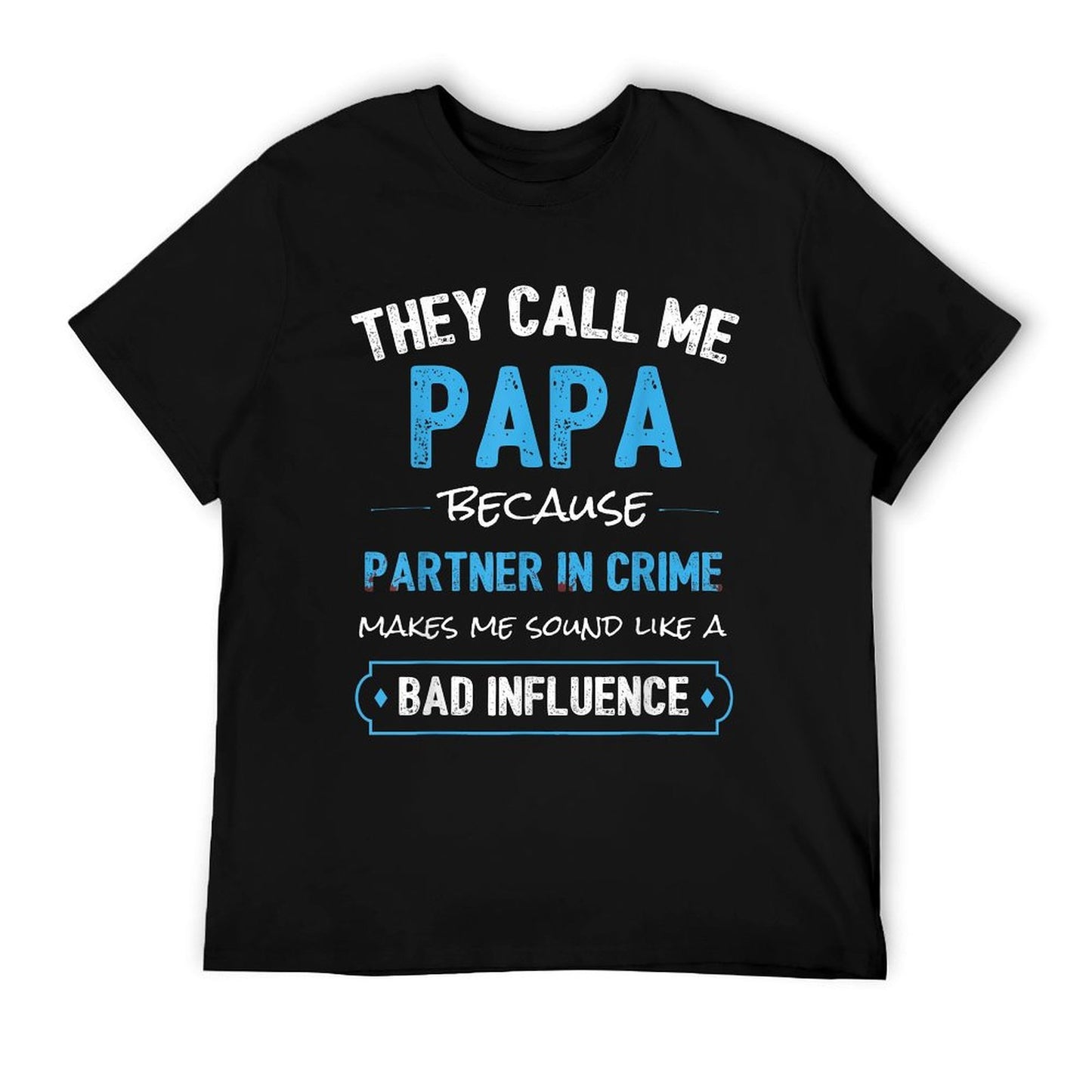 Funny Grandpa Papa Partner In Crime Dad T-Shirt