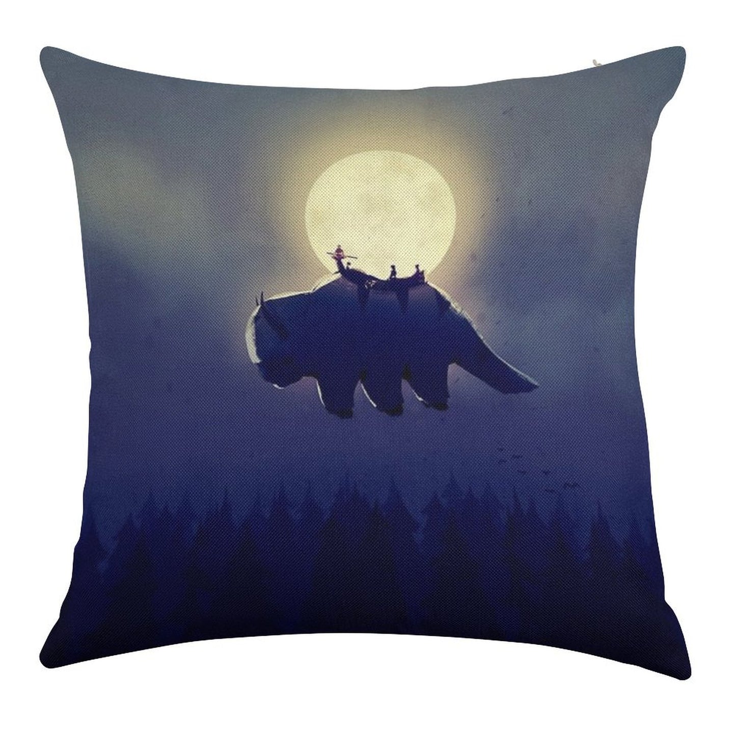 The End of All Things - Night Version Linen Throw Pillow Cover