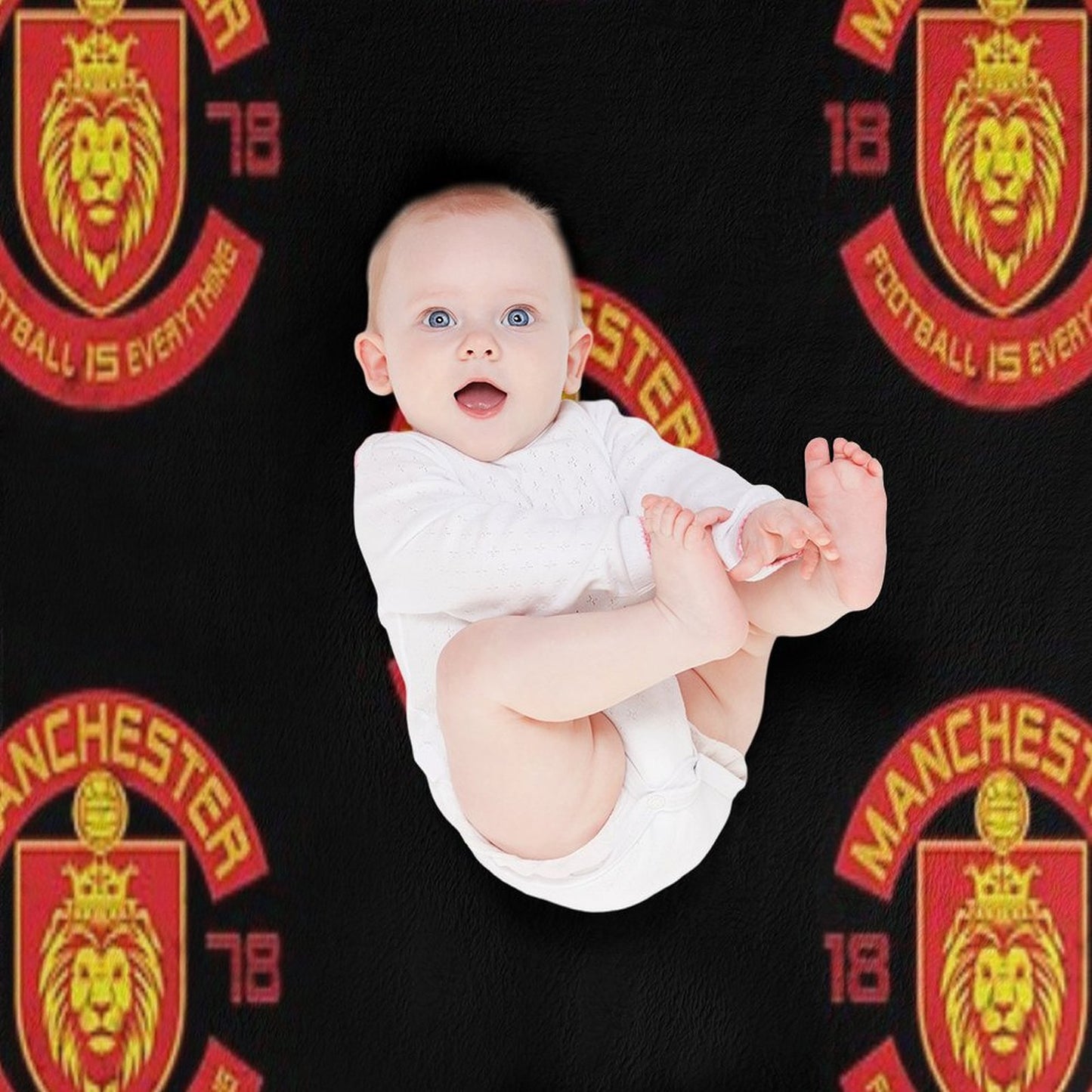 Football Is Everything - Manchester Squad Retro Throw Blanket