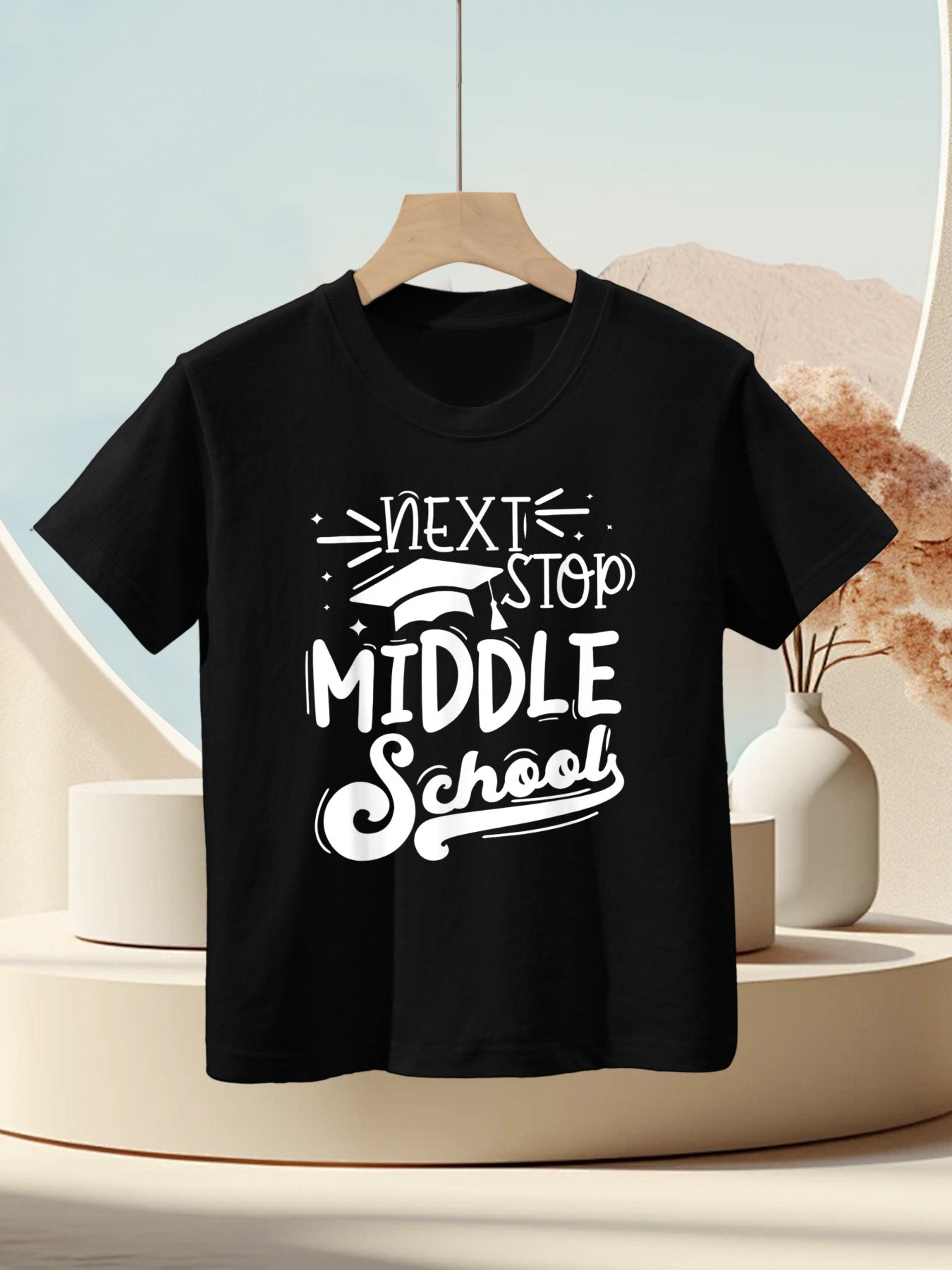 Next Stop Middle School Fifth Grade Graduation Summer Break Kids T-Shirt