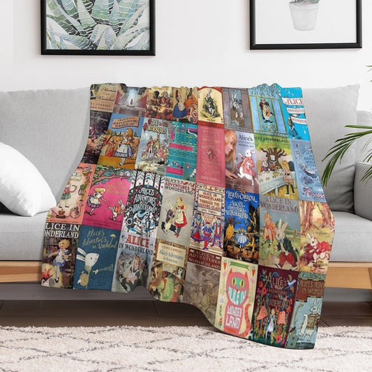 Alice in Wonderland Throw Blanket