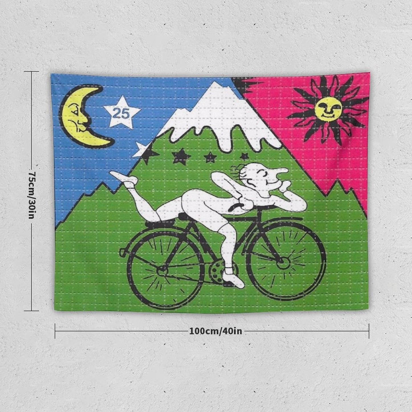 LSD - Albert Hofmann - Bicycle Day Tapestry