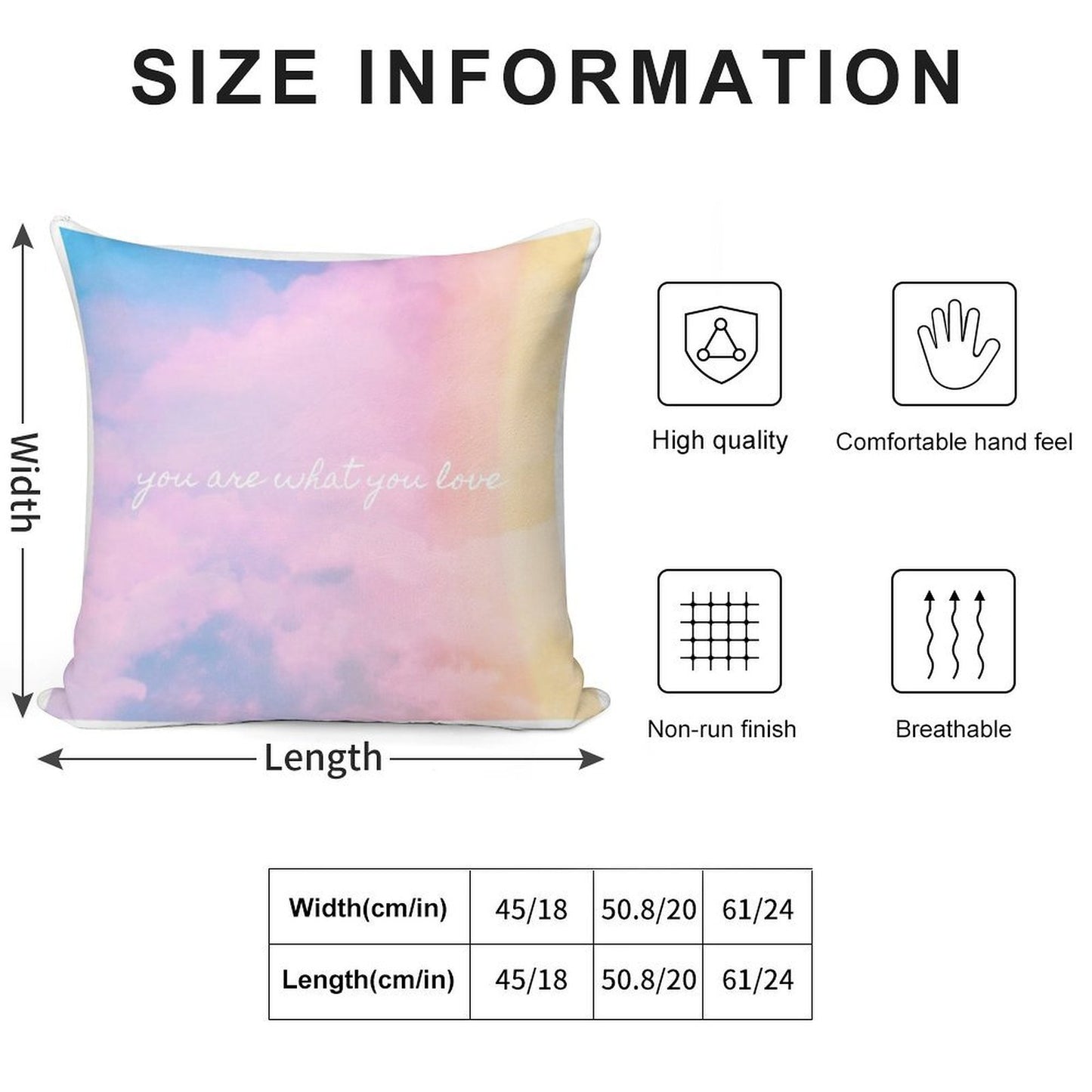 You Are What You Love Soft Warmth Comfort Throw Pillow