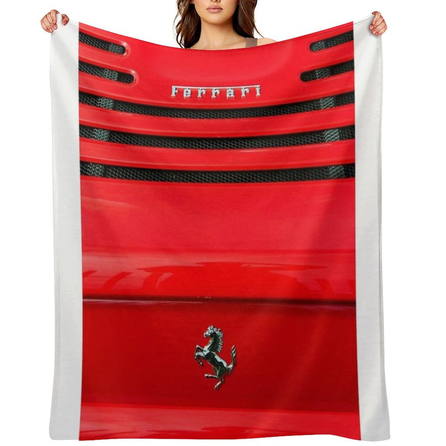 Ferrari Prancing Horse Throw Blanket
