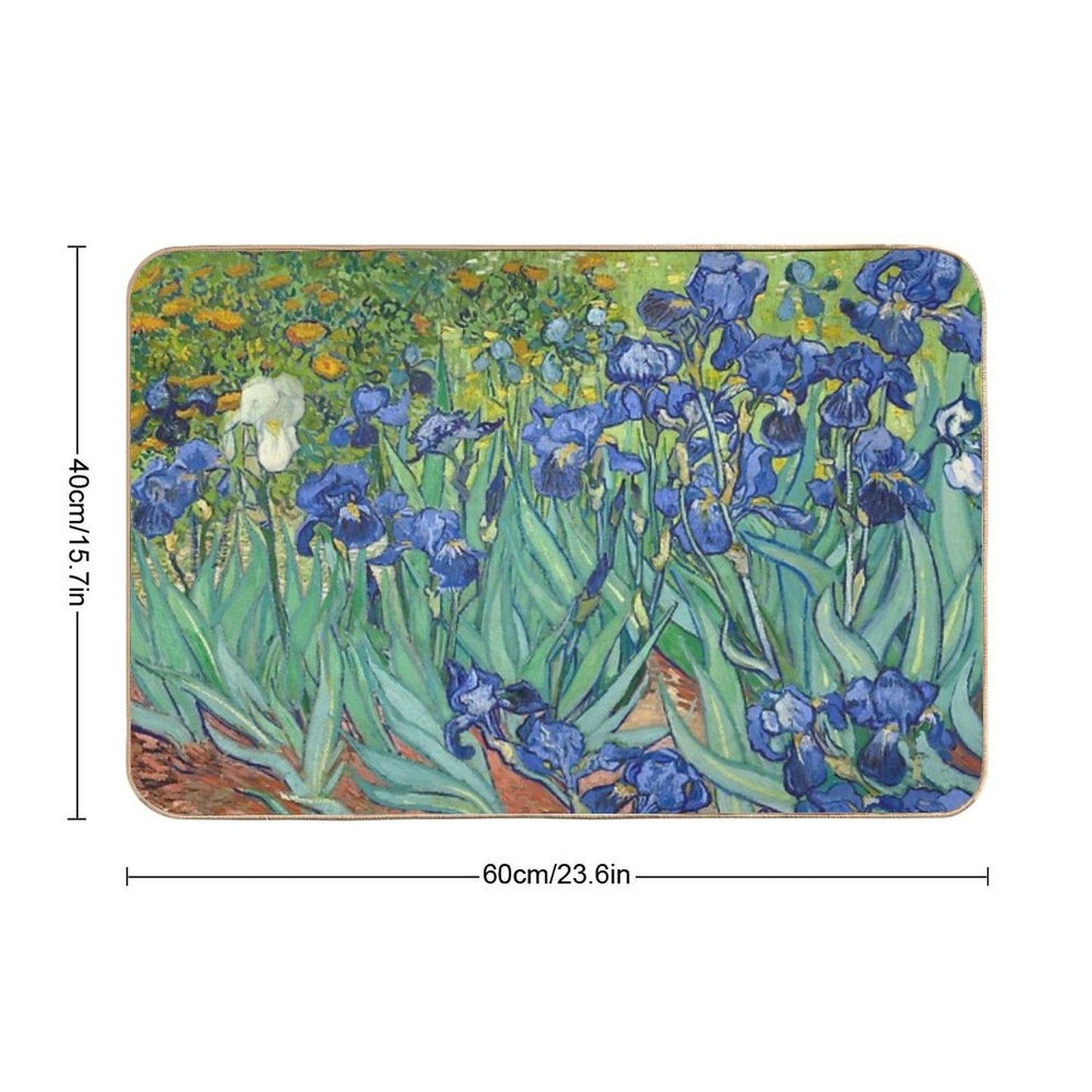 Vincent Van Gogh's Iris Bath Mat