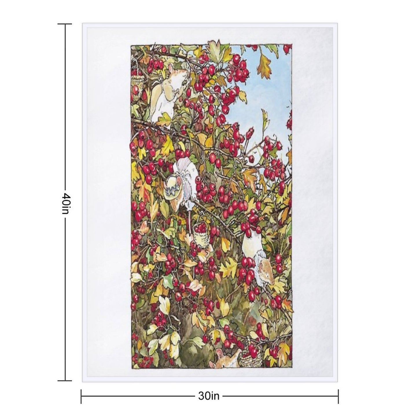 The Blackthorn Bush Throw Blanket