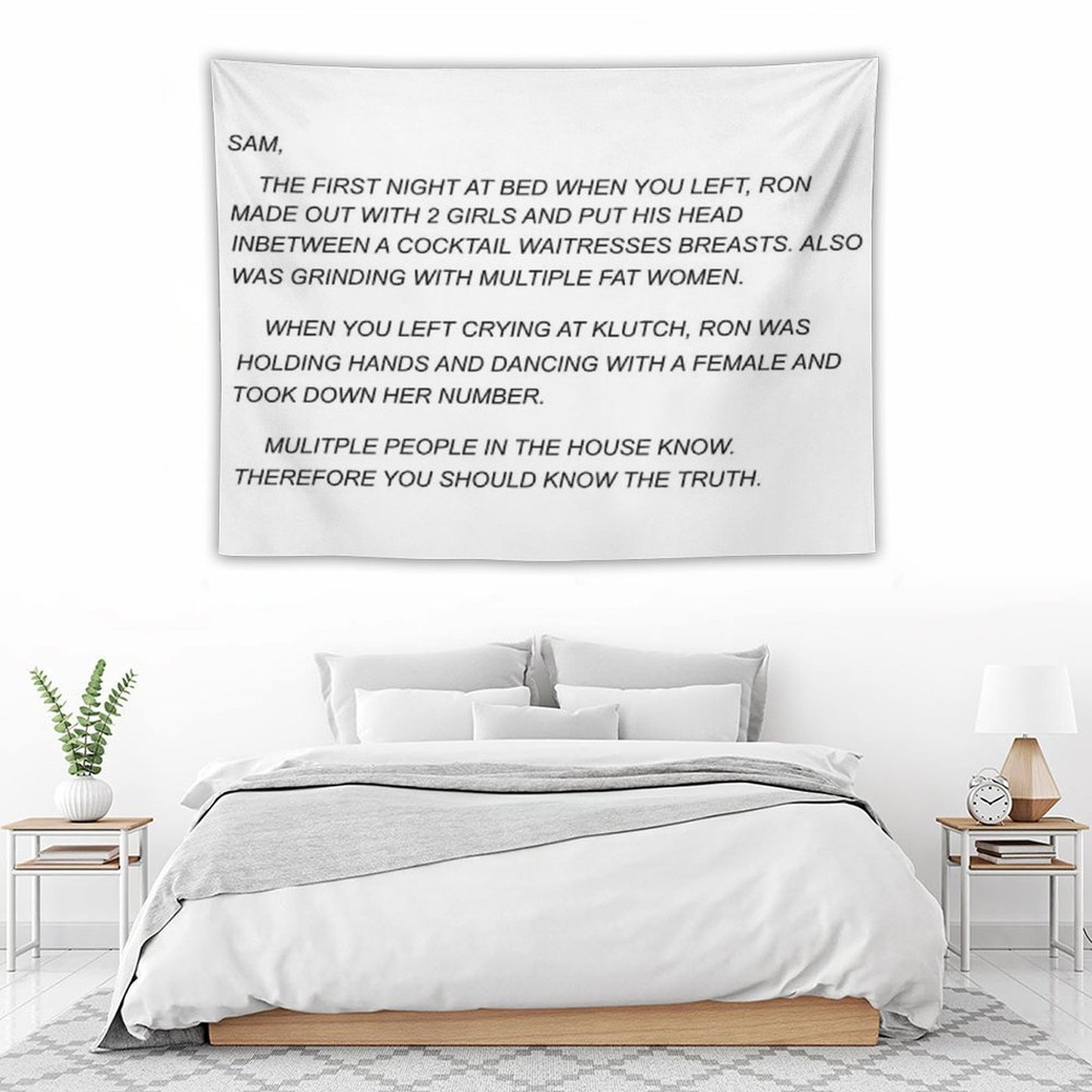 Sammi Sweetheart Letter Tapestry