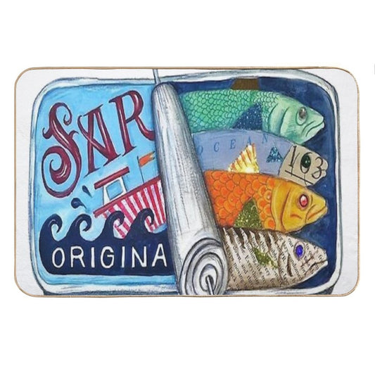 Like Canned Sardines Bath Mat