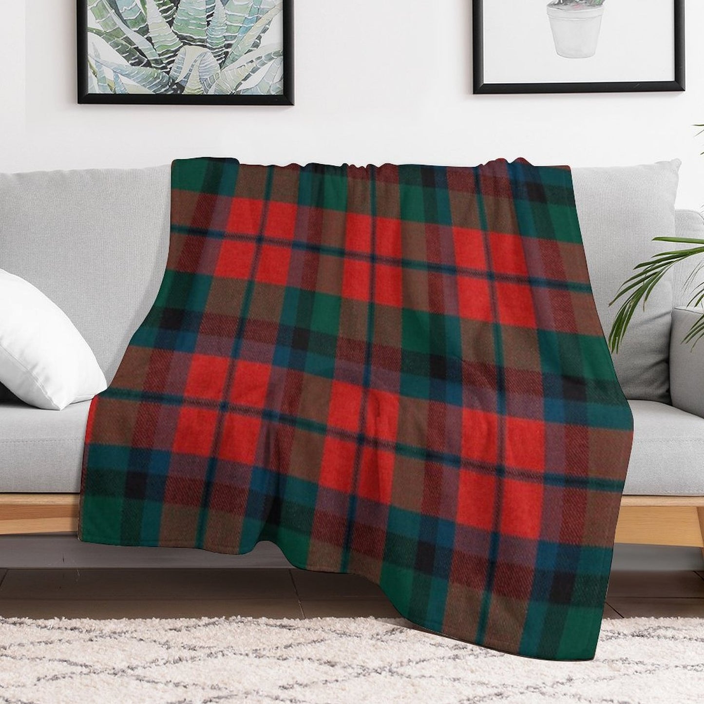 MacNaughton Scottish Tartan Throw Blanket