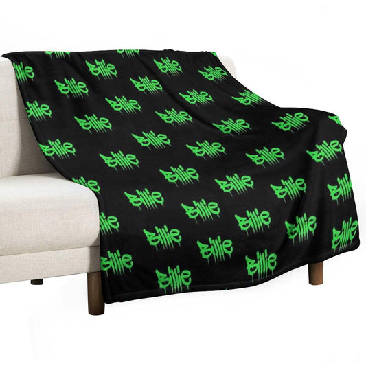 Billie Black&green Throw Blankets Throw Blanket