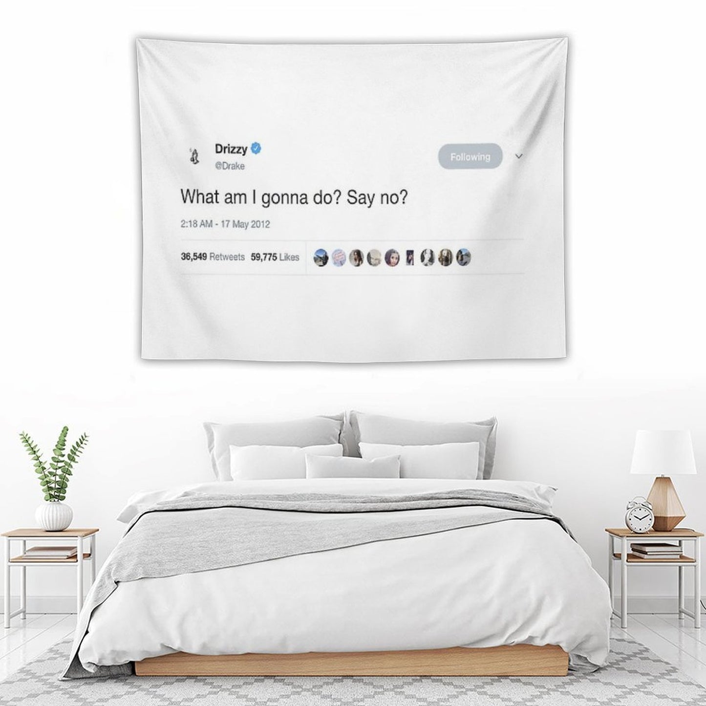 Drake - What Am I Gonna Do Say No Tweet Tapestry