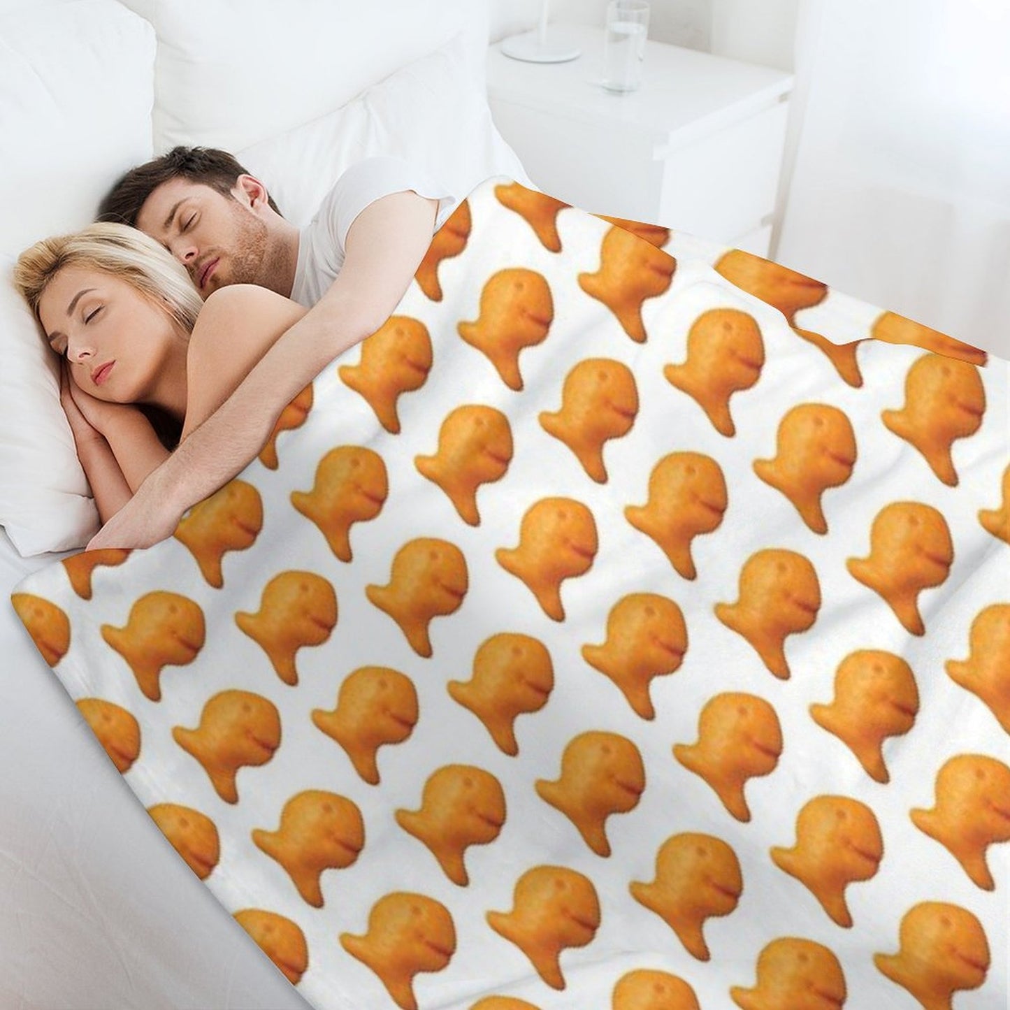 Goldfish Cracker Throw Blanket