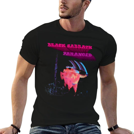 Black Sabbath Official Paranoid Motion Trails Breathable T-Shirt