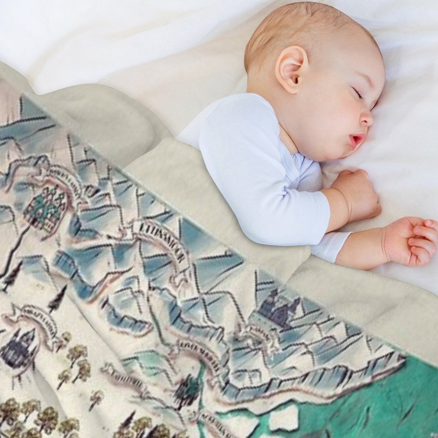 Map of Narnia Throw Blanket
