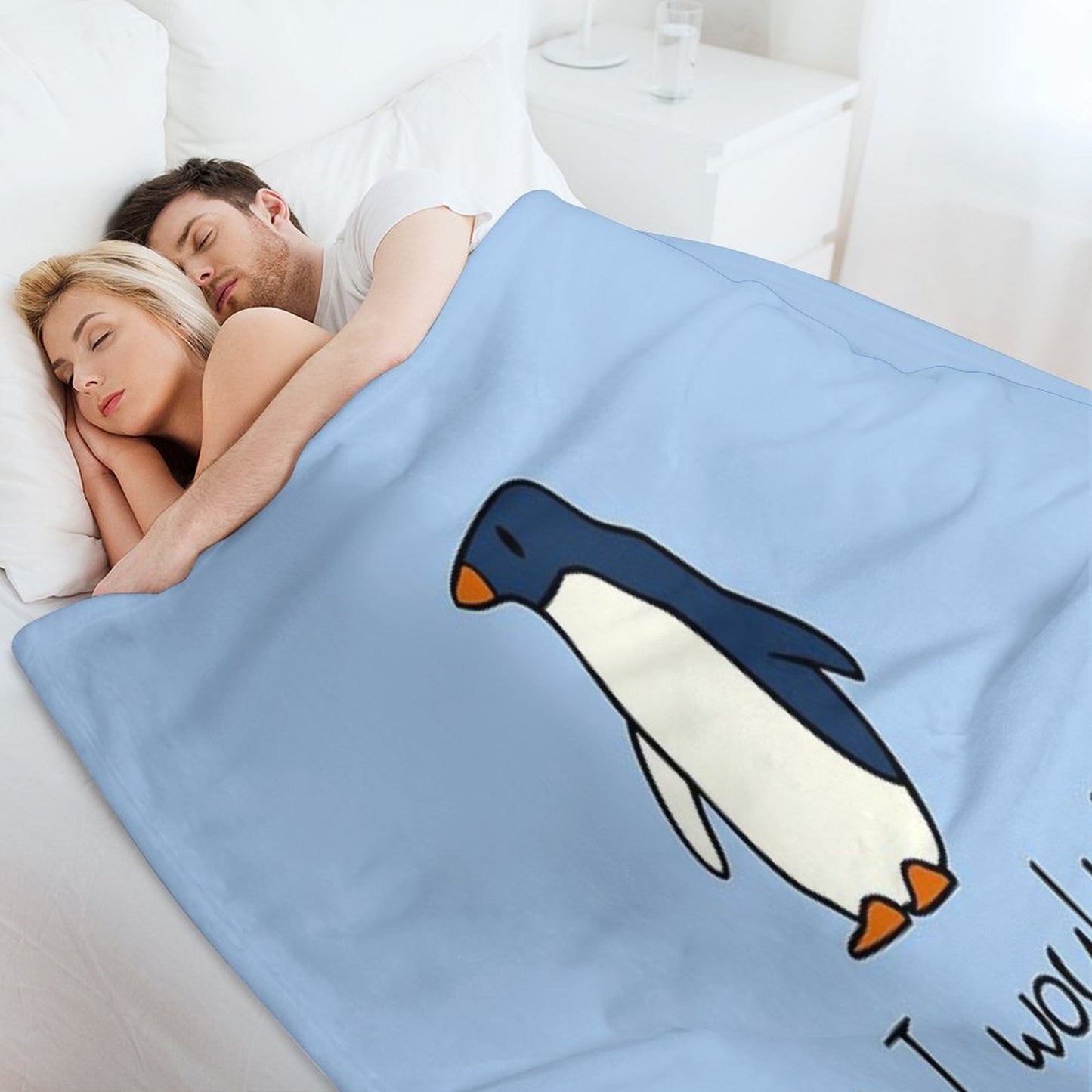 Yes I Would Like To Science Please Penguin Throw Blanket