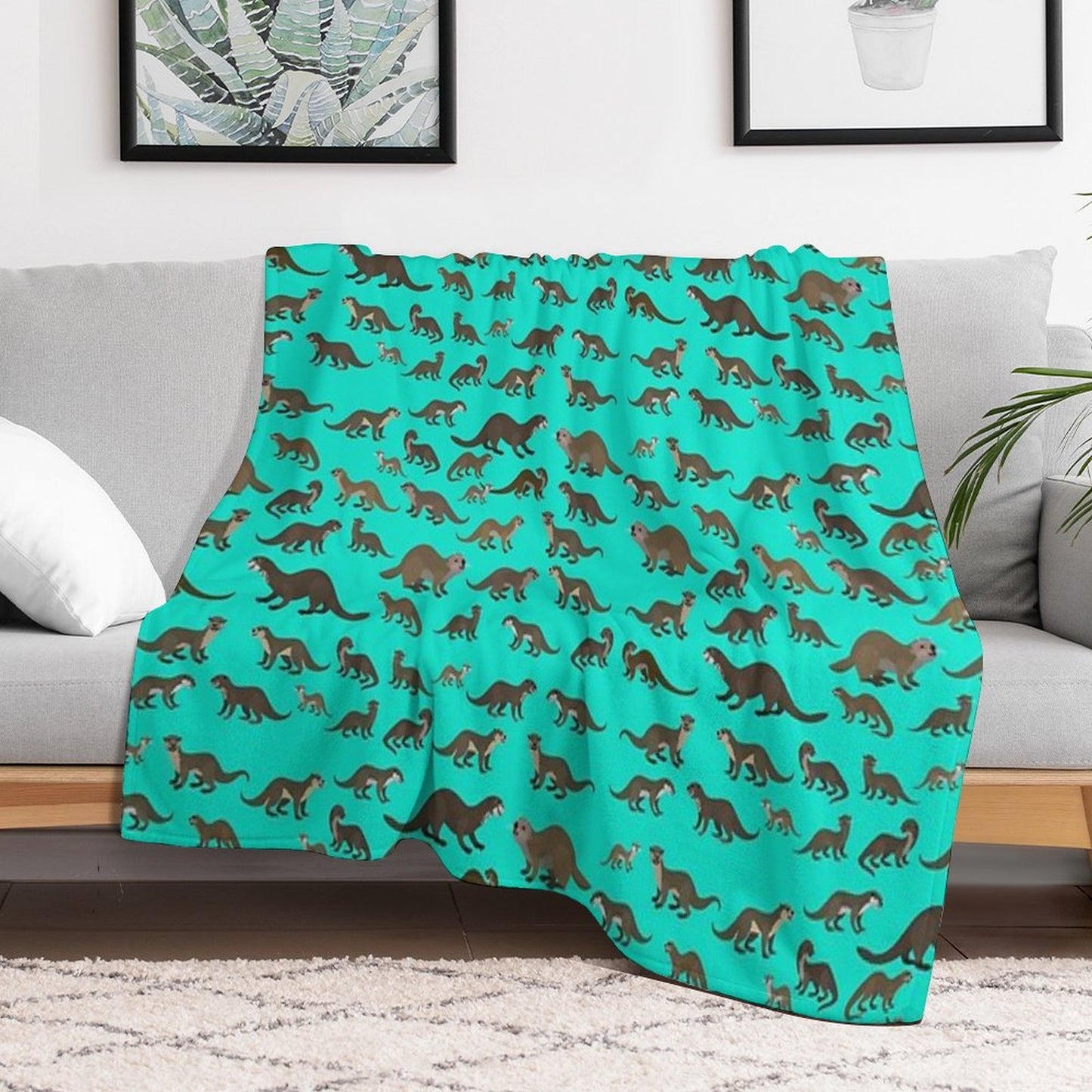 Know Your Otters Throw Blanket