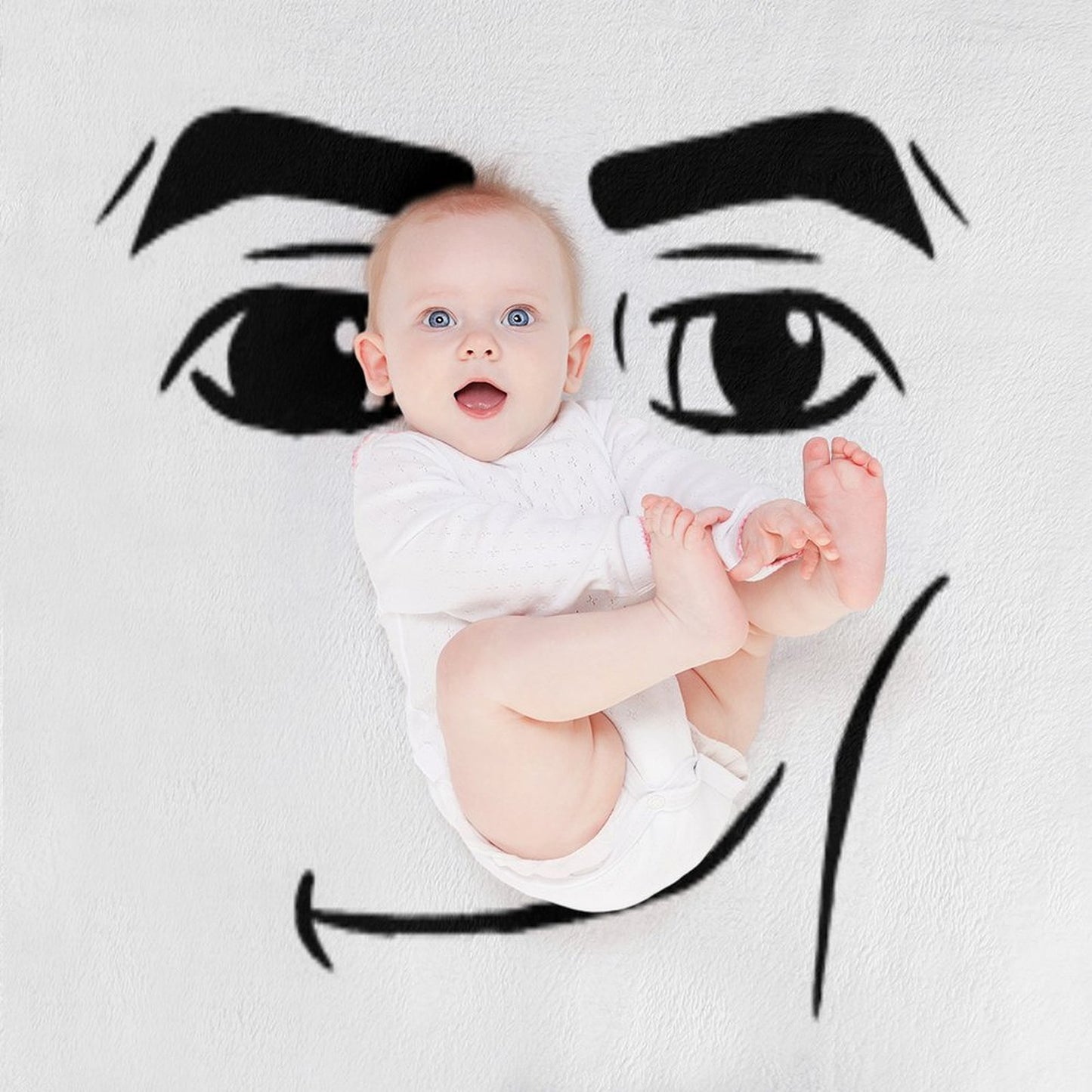 The Man Face Throw Blanket
