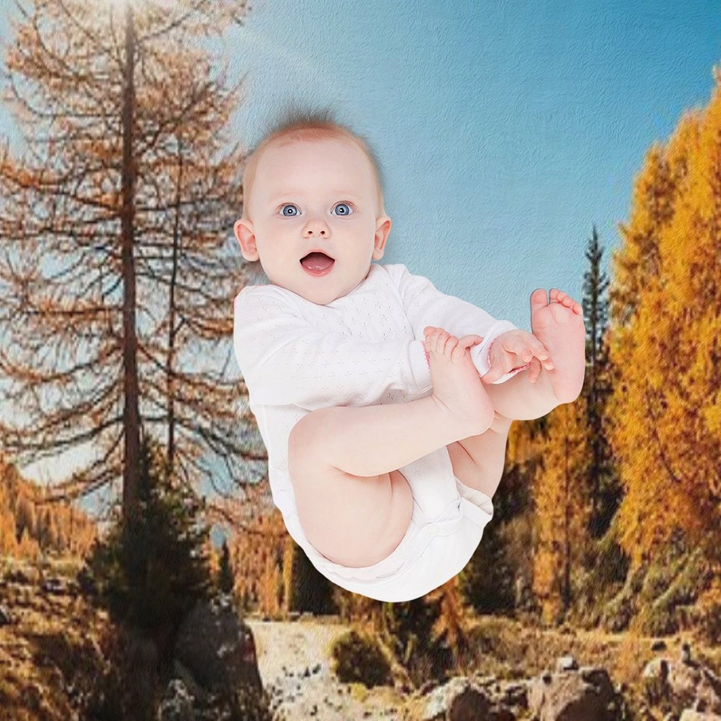 Autumn Trekking in The Alpine Pusteria Valley Throw Blanket