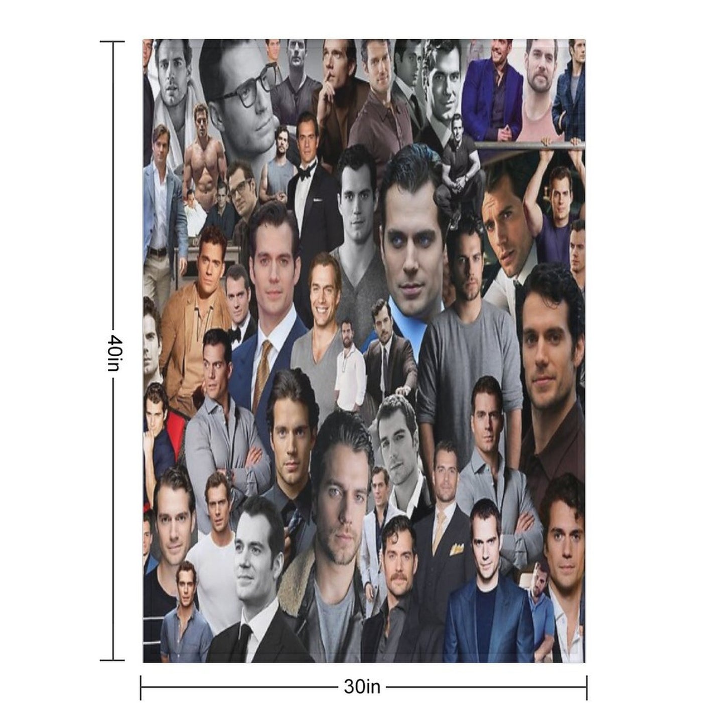 Henry Cavill Throw Blanket