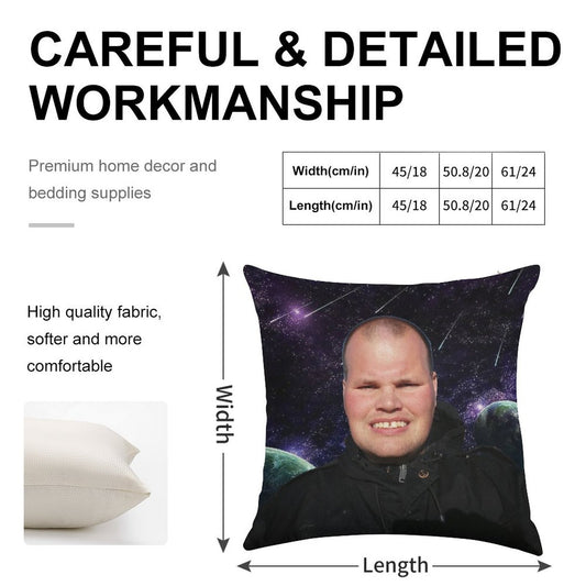 Frankie MacDonald Linen Throw Pillow Cover