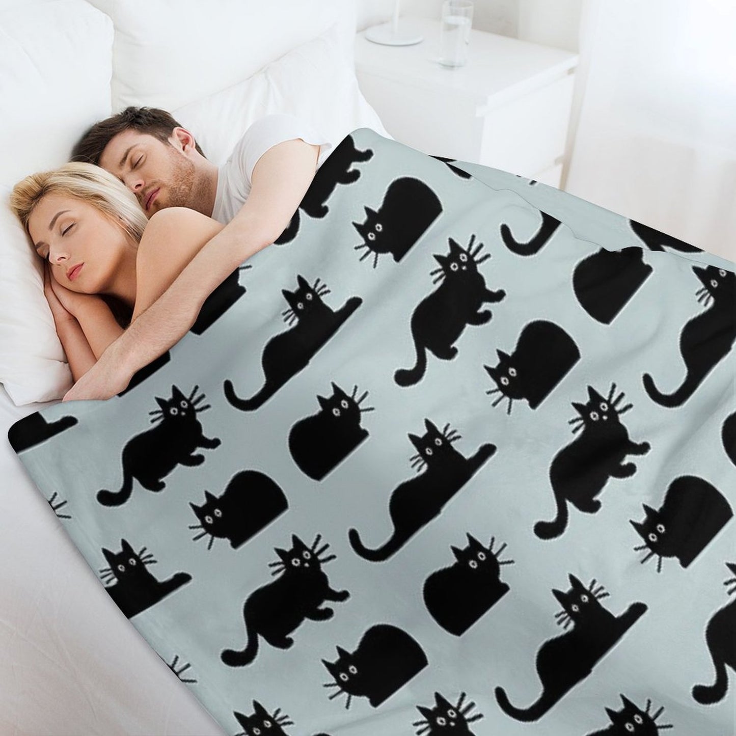 Black Cat Throw Blanket