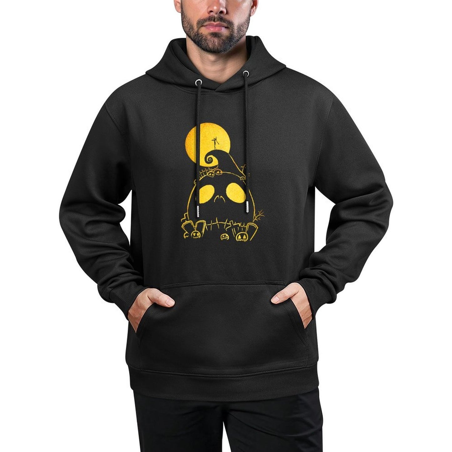 Disney The Nightmare Before Christmas Jack Cemetery Line Art Layering Staple Hoodie