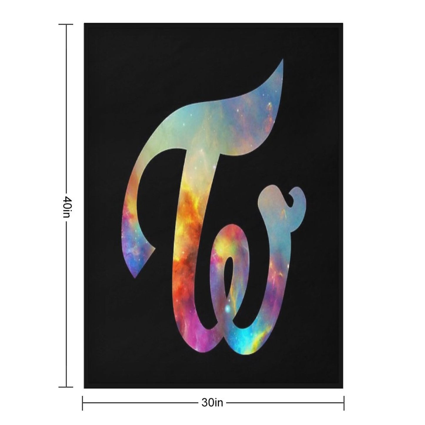 Twice Nebula Throw Blanket