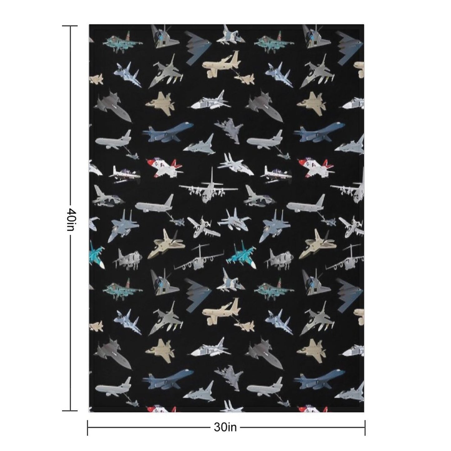 Modern Military Airplanes Throw Blanket