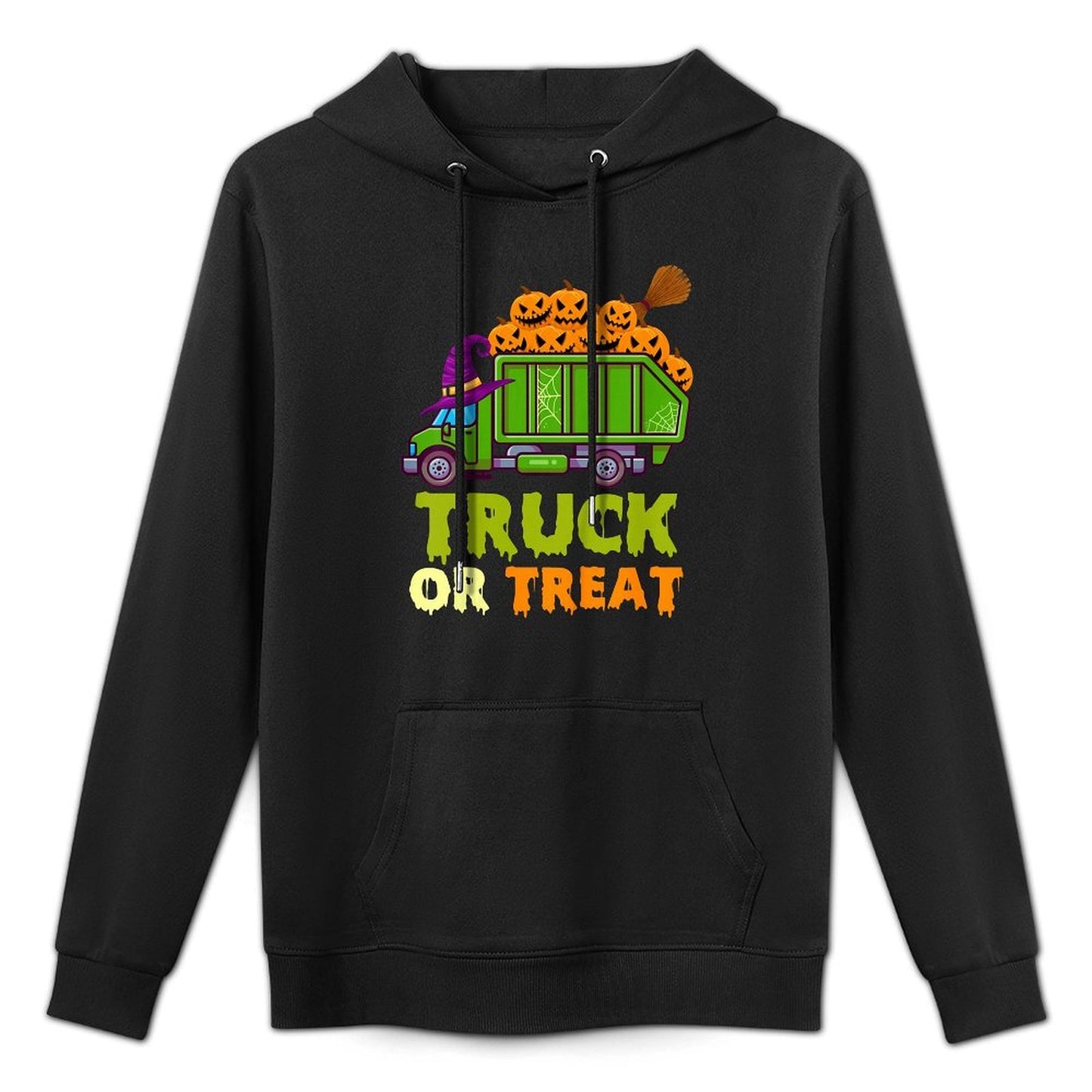 Kids Garbage Truck Pumpkins Toddler Baby Boys Halloween Kids Durable Construction Hoodie