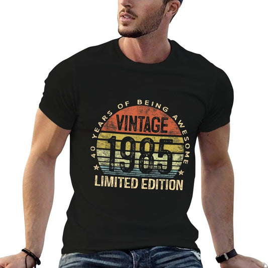 Vintage 1985 Limited Edition 40-Year-Old Gifts 40th Birthday T-Shirt