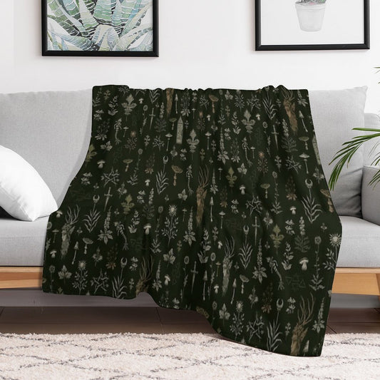 Forest And Field Guardian Throw Blanket