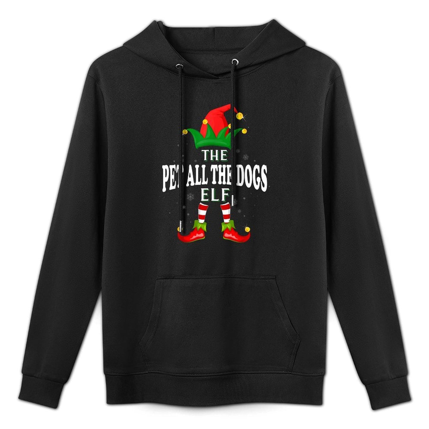 Xmas Pet All The Dogs Elf Family Matching Christmas Pajama Colorfast Hoodie