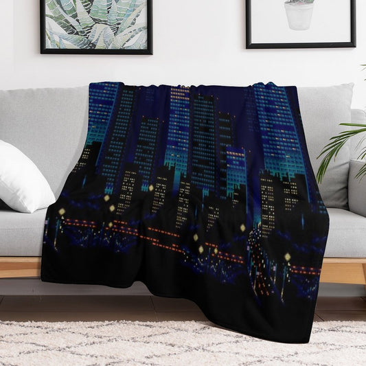 Streets of Rage 16-Bit City Throw Blanket