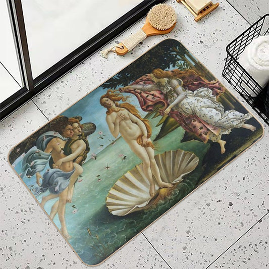 The Birth of Venus by Sandro Botticelli Bath Mat