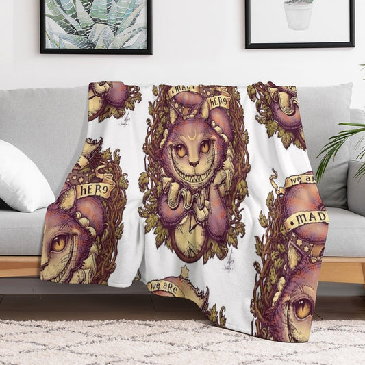 CHESHIRE CAT Throw Blanket