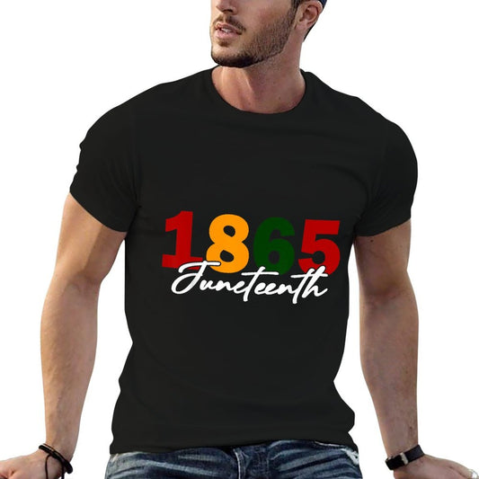 Juneteenth 2025 Women Men African American Juneteenth 1865  Cotton T-Shirt