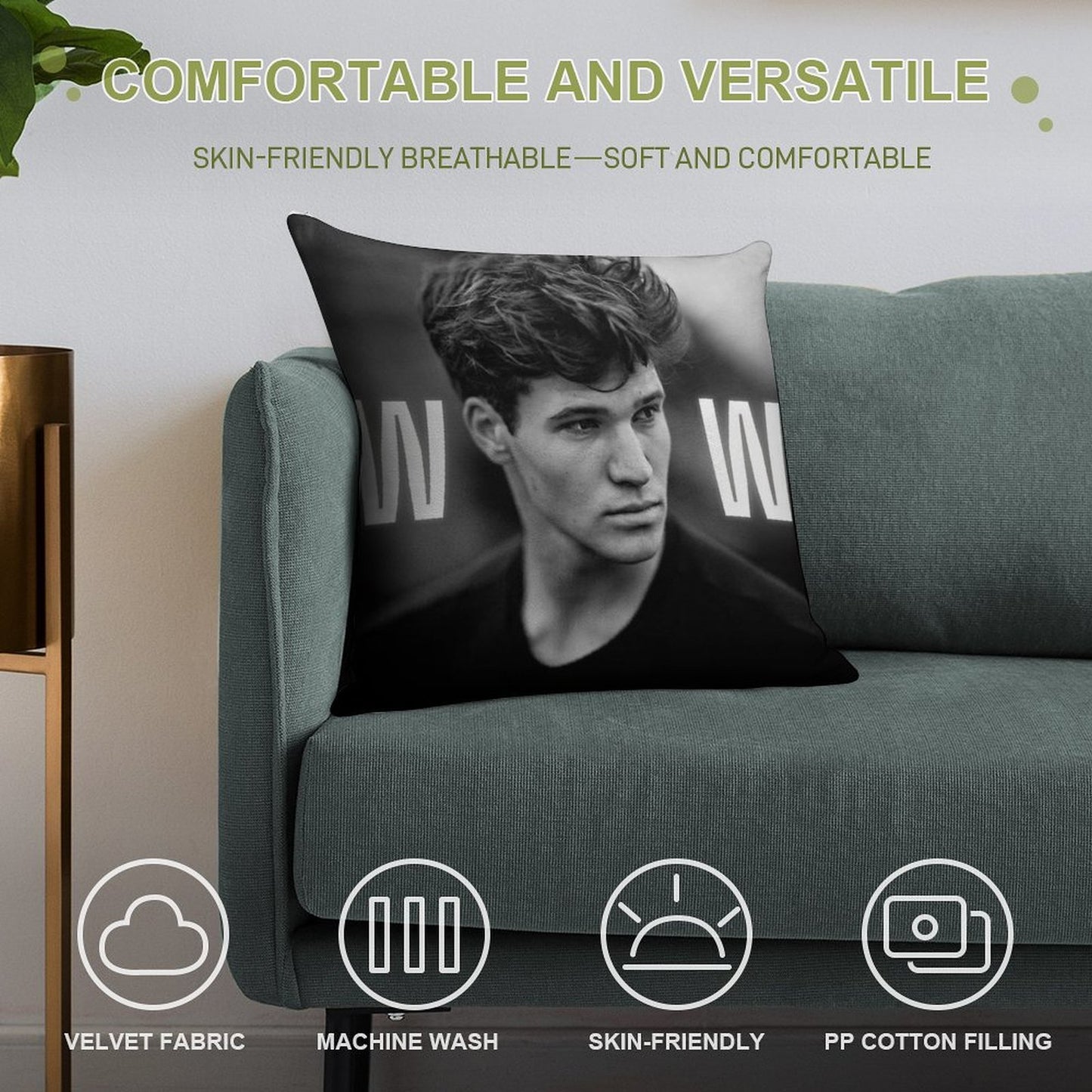 Wincent Weiss Soft Style Accent Throw Pillow