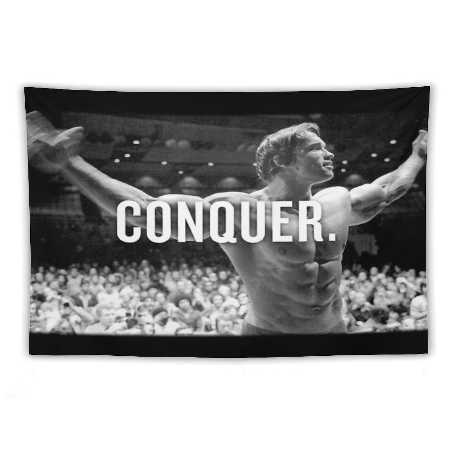 Arnold Schwarzenegger Conquer Tapestry